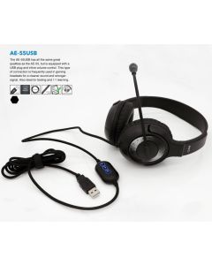AVID AE-55 Headset with USB-A Plug in Blue