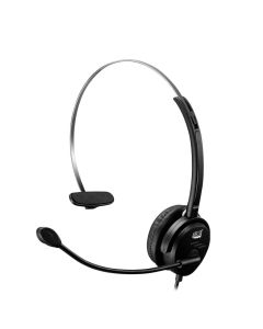 Adesso Single-Sided USB Wired Headset with Built-in Microphone