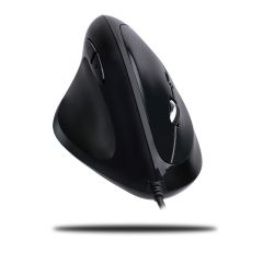 Adesso Left-Handed Vertical Ergonomic Programable Gaming Mouse with adjustable weight